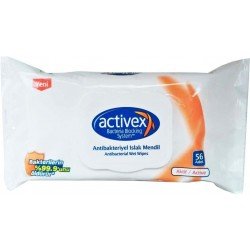Activex Antibakteriyel Islak Mendil 56 Lı Aktif