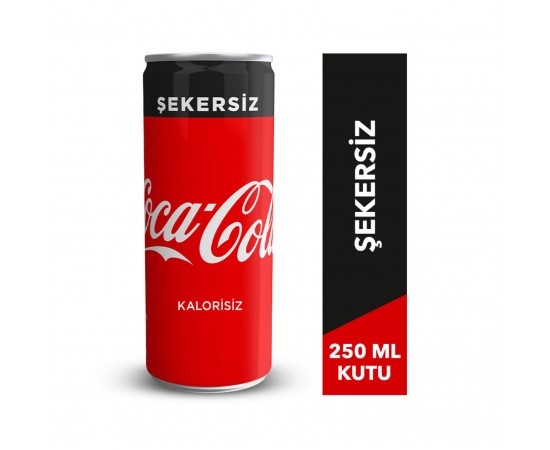 Coca-Cola Şekersiz 250 Ml Kutu