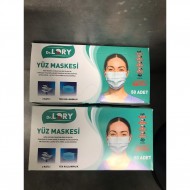 50li | 3 Katlı | Ultrasonik DR.LORY  MASKE 50li | 3 Katlı | Ultrasonik DR.LORY  MASKE
