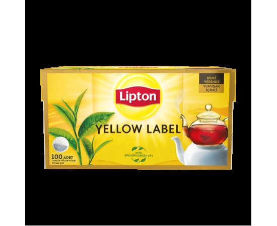 Lipton Demlik Poşet Çay Yellow Label 100'Lü