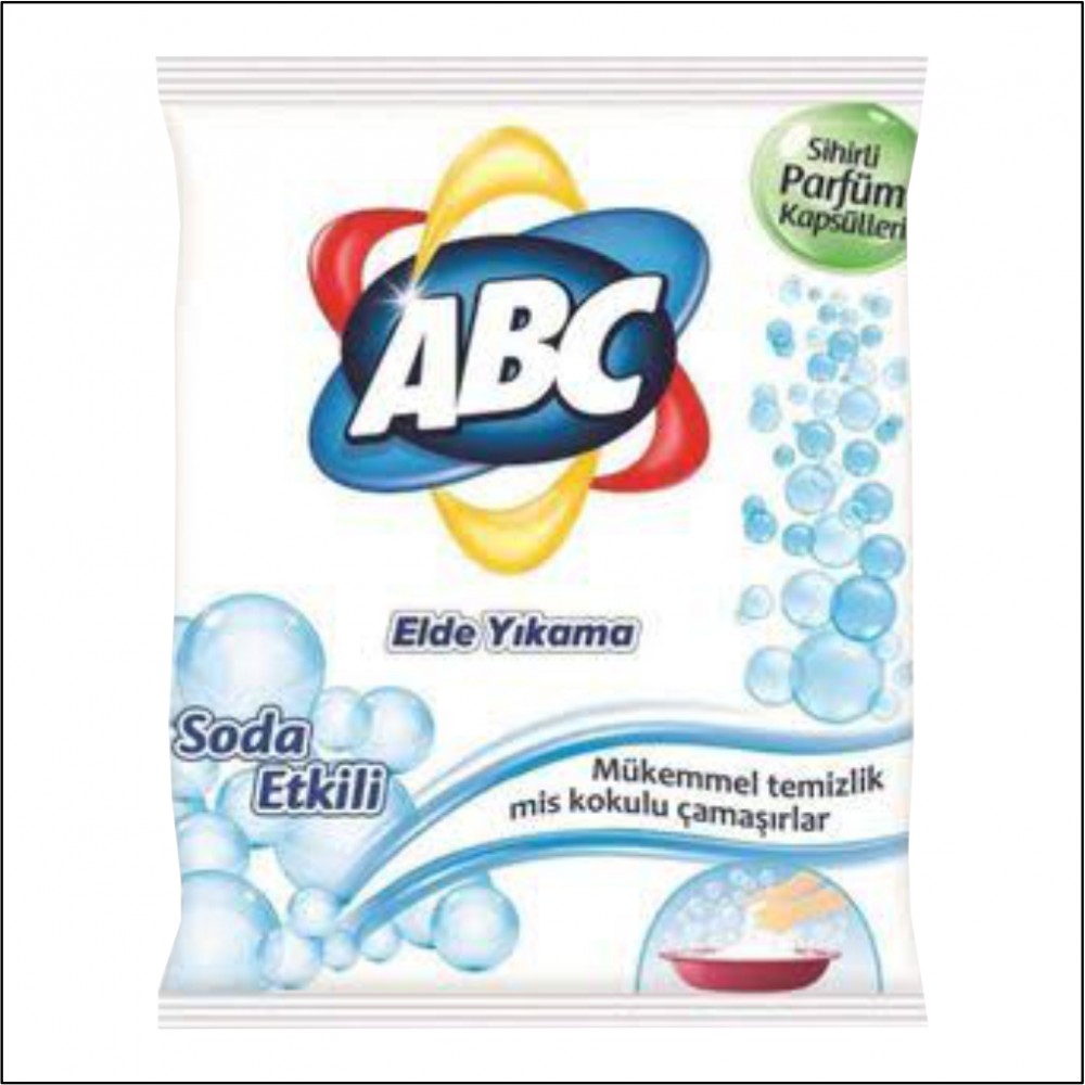 Abc Elde Yıkama Toz Deterjan Soda Etkili 