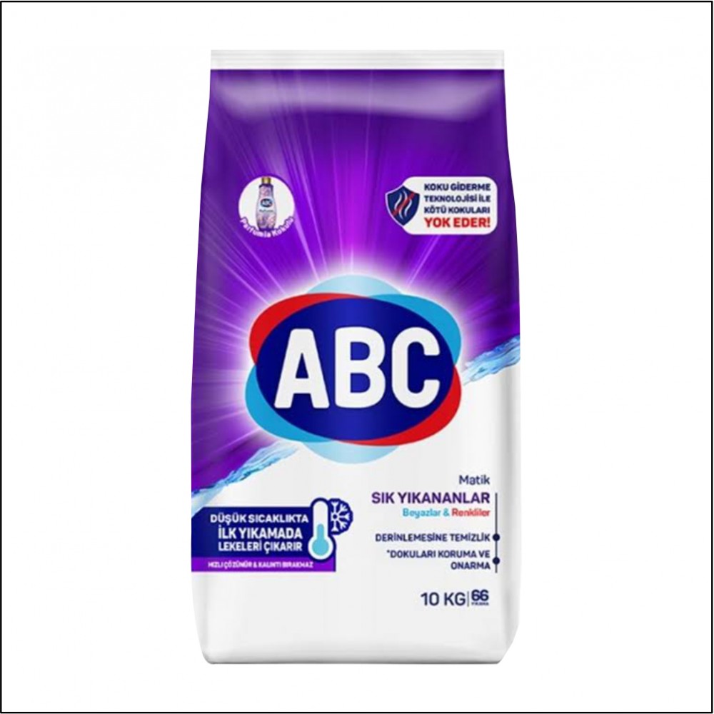 Abc Toz Deterjan Renkiler Ve Beyazlar - 10Kg