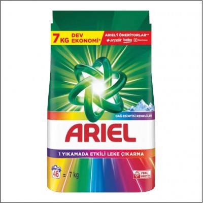 Ariel Toz Deterjan Dağ Esintisi Renkliler - 7Kg