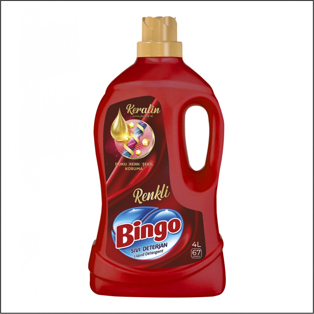 Bingo Sıvı Deterjan Renkliler - 4lt