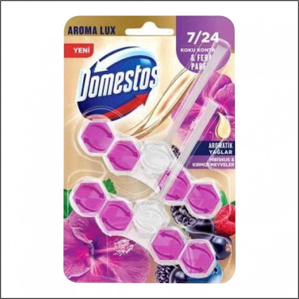 Domestos Wc Blok Hibiskus ve Kırmızı Meyveler Domestos Wc Blok Hibiskus ve Kırmızı Meyveler