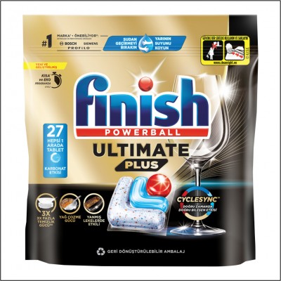 Finish Ultimate Plus Bulaşık Makina Tableti 27'li