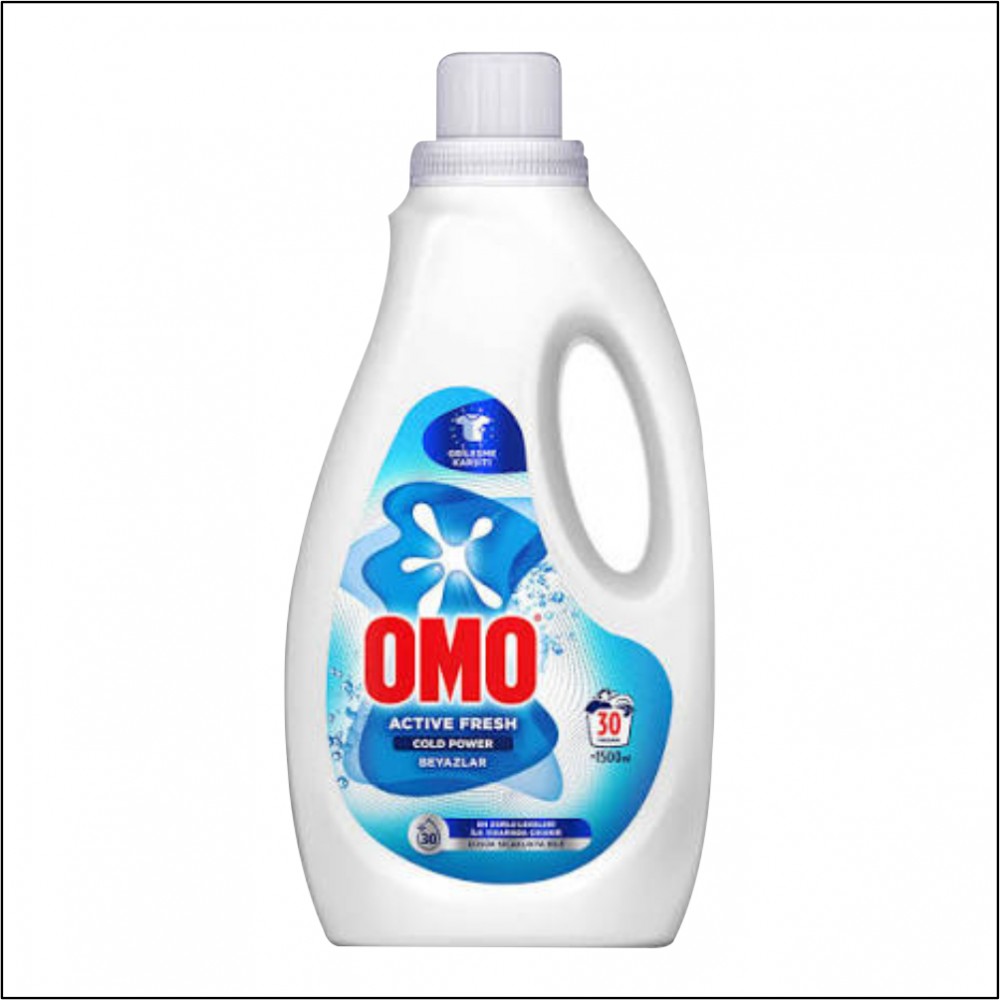 Omo Active Fresh Beyazlar Sıvı Deterjan - 1500ml Omo Active Fresh Beyazlar Sıvı Deterjan - 1500ml