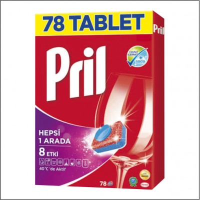 Pril Bulaşık Makina Tableti 78'li