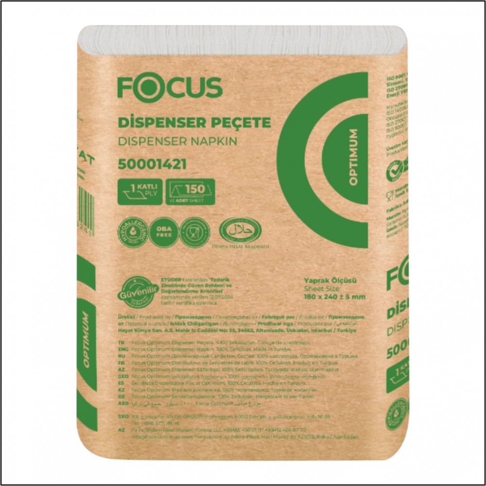 Focus Optimum Dispenser Peçete - 150 Yaprak