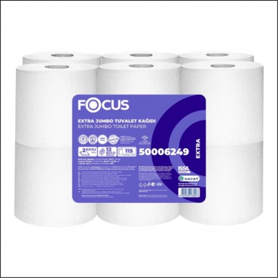 Focus Extra Jumbo Tuvalet Kağıdı - 12 Rulo