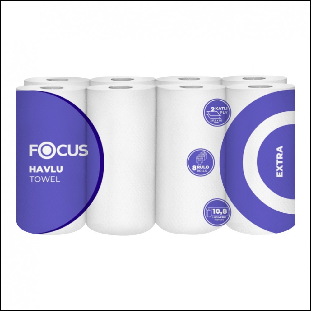 Focus Extra Havlu Kağıt - 8 Rulo