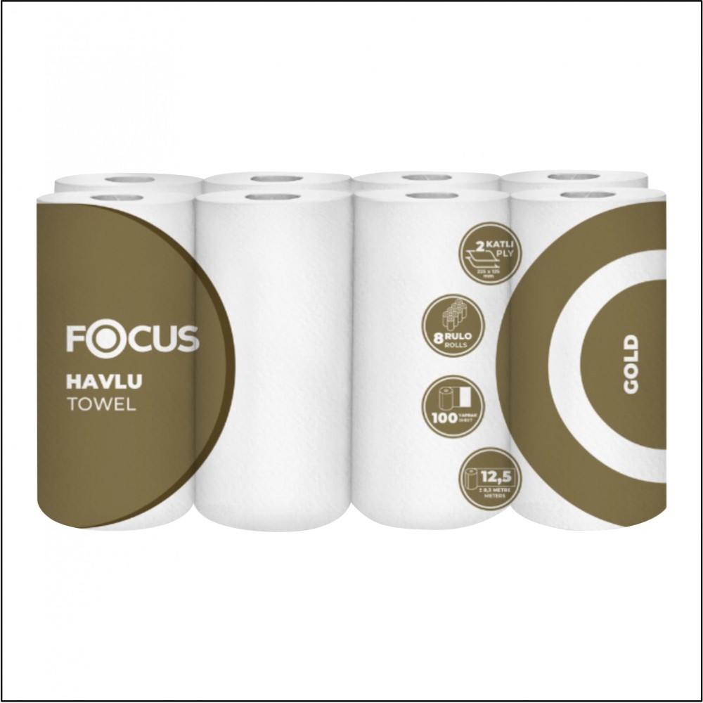 Focus Gold Havlu Kağıt - 8 Rulo