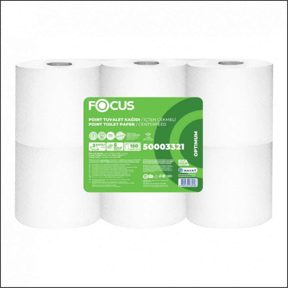 Focus Optimum Point İçten Çekmeli Tuvalet Kağıdı - 6 Rulo Focus Optimum Point İçten Çekmeli Tuvalet Kağıdı - 6 Rulo