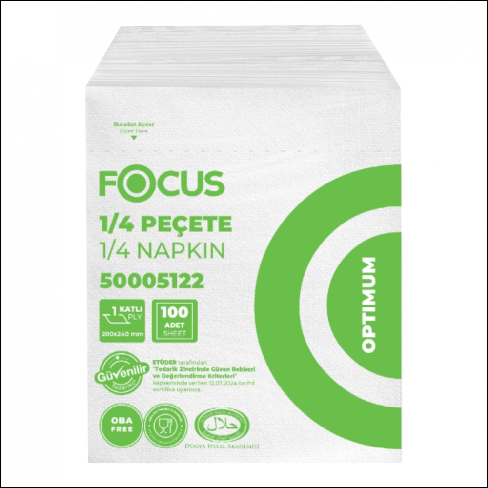 Focus Optimum Peçete - 100 Yaprak