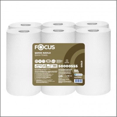 Focus Gold Quick Sensörlü Havlu Kağıt - 8,971 Kg - 6 Rulo   