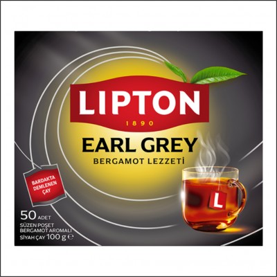 Lipton Early Grey Bergamot Lezzetli Sallama Çay - 50'li