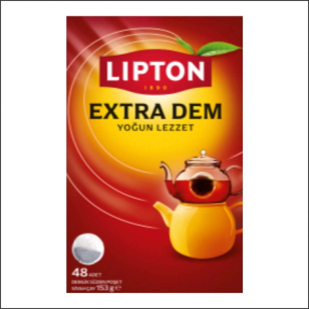 Lipton Extra Dem Yoğun Lezzet Demlik Poşet Çay - 48'li
