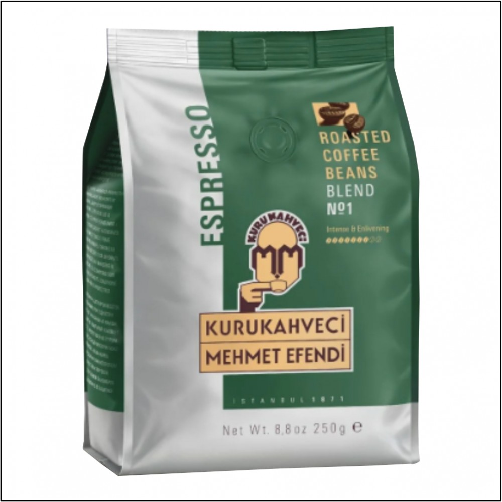 Mehmet Efendi Espresso Roasted Coffee Beans Blend No:1 - 250gr