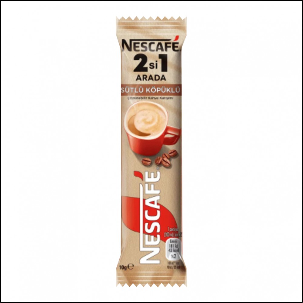 Nescafe 2si1 Arada Sütlü Köpüklü - 10gr