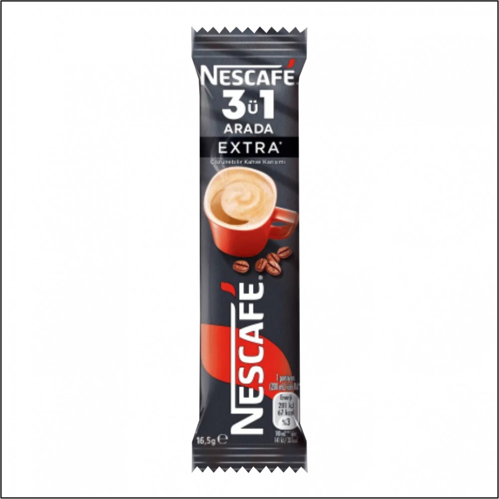 Nescafe 3ü1 Arada Extra - 16,5gr Nescafe 3ü1 Arada Extra - 16,5gr