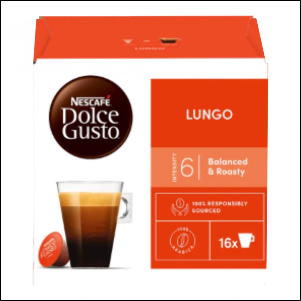 Nescafe Dolce Gusto Lungo Balanced Roasty Nescafe Dolce Gusto Lungo Balanced Roasty