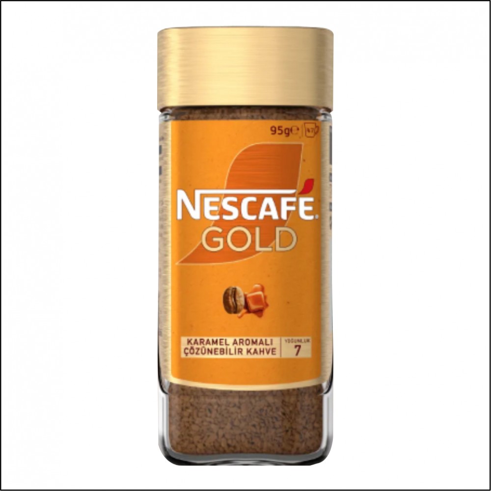 Nescafe Gold Karamel Aromalı - 95gr Nescafe Gold Karamel Aromalı - 95gr