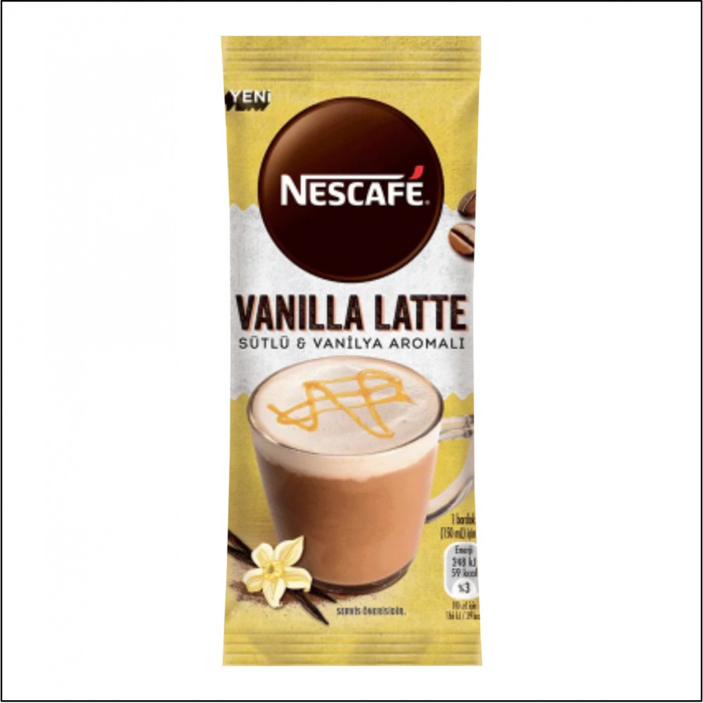 Nescafe Vanilla Latte Sütlü Vanilya Aromalı