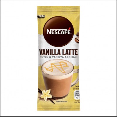 Nescafe Vanilla Latte Sütlü Vanilya Aromalı