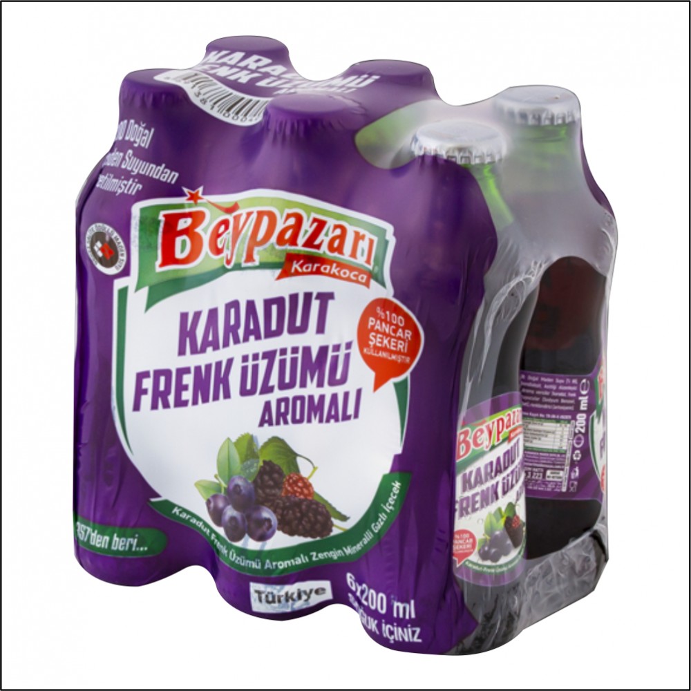 Soda - Beypazarı - Karadut ve Frenk Üzümü Aromalı Soda - Beypazarı - Karadut ve Frenk Üzümü Aromalı
