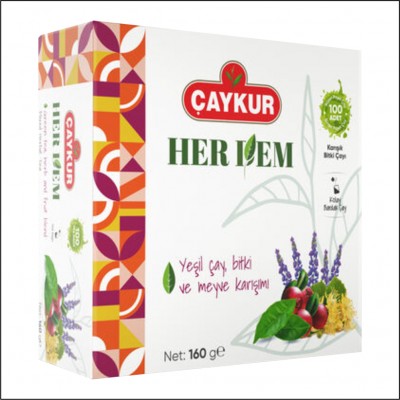 Çaykur Her Dem Yeşil Çay Bitki Ve Meyve Karışımı - 160gr