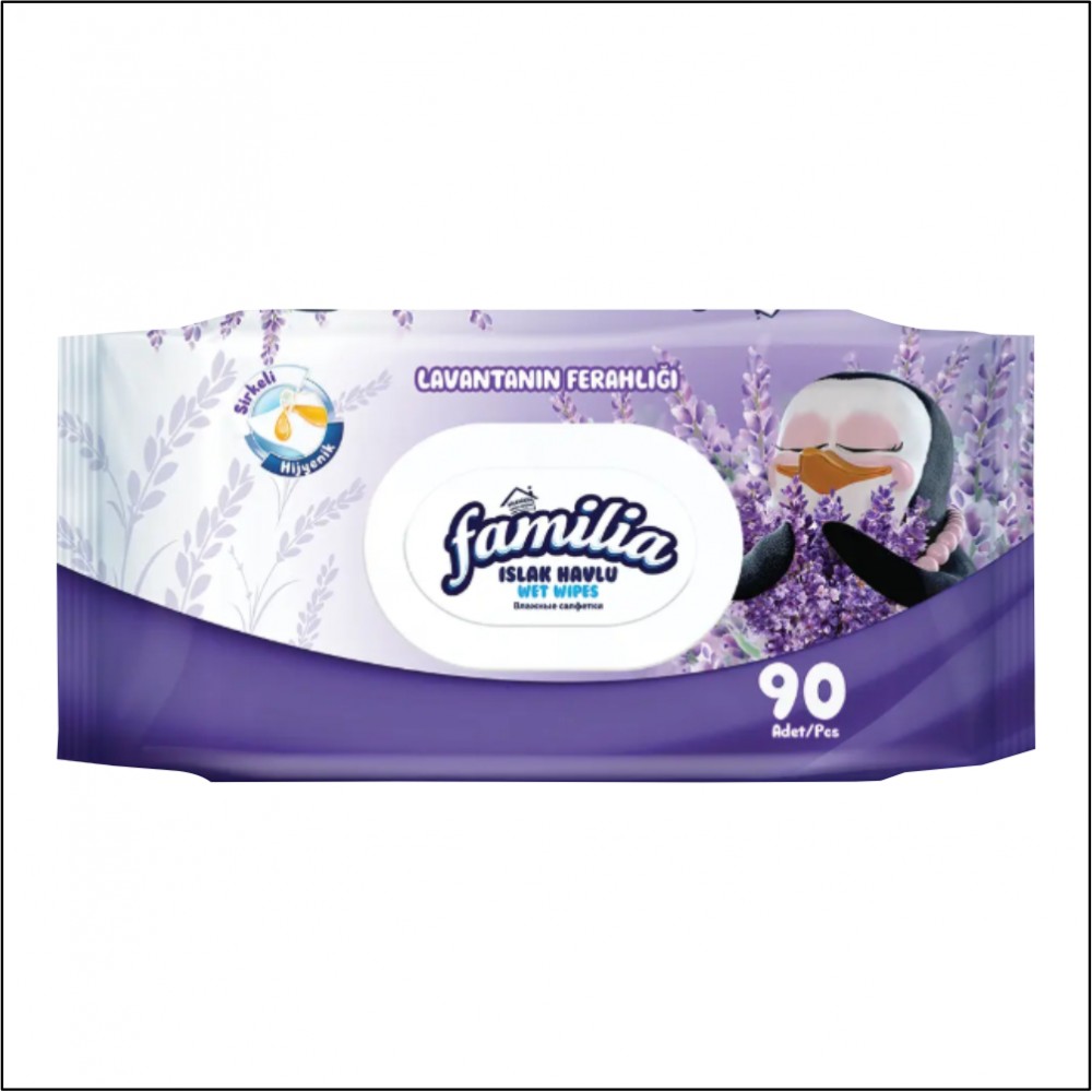 Islak Mendil - Familia - Lavanta - 90'lı Islak Mendil - Familia - Lavanta - 90'lı