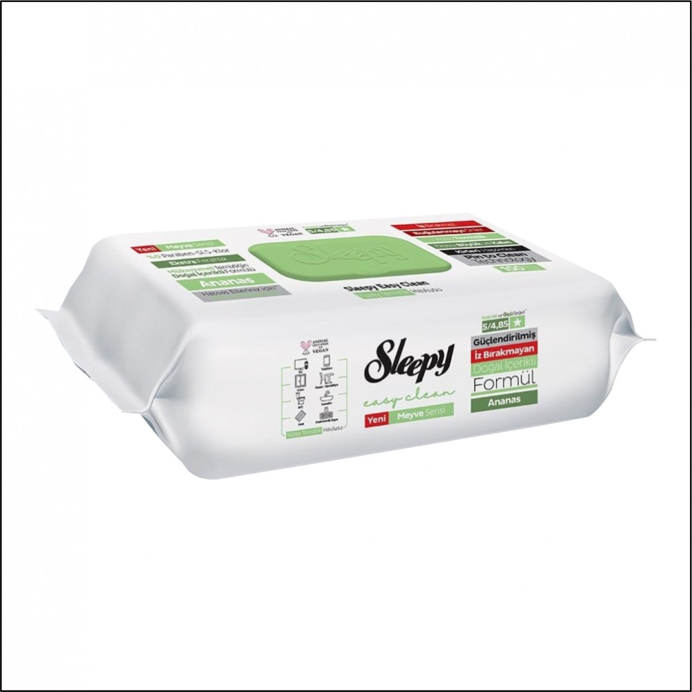 Yüzey Temizleyici - Sleepy - Ananas - 100'lü