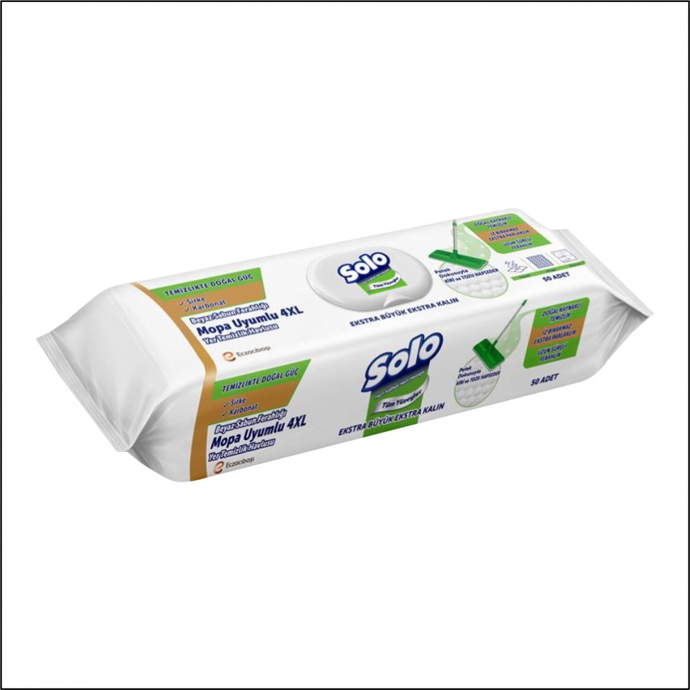Yüzey Temizleyici - Solo - Mopa Uyumlu 4Xl - 50'li
