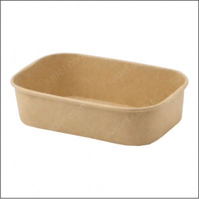 Karton Kraft Kase Dikdörtgen 500 ml 20 oz