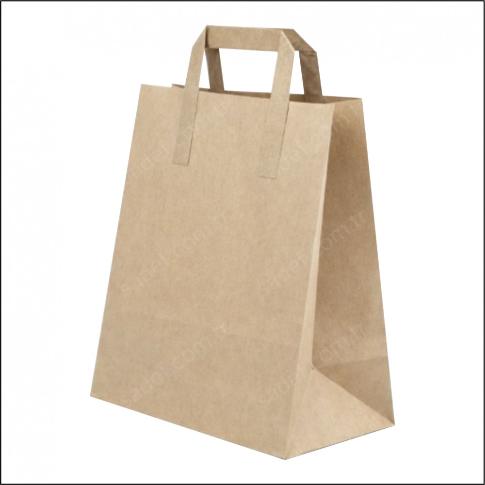 Kraft Saplı 25x28x14 Çanta