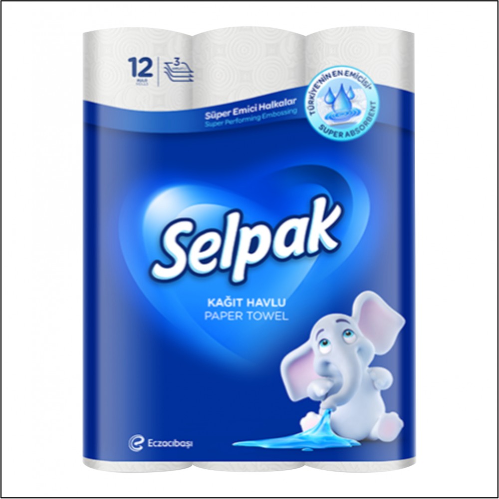 Selpak Kağıt Havlu - 12 Rulo