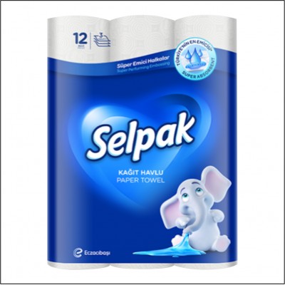 Selpak Kağıt Havlu - 12 Rulo