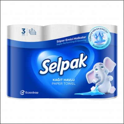 Selpak Kağıt Havlu - 3 Rulo 