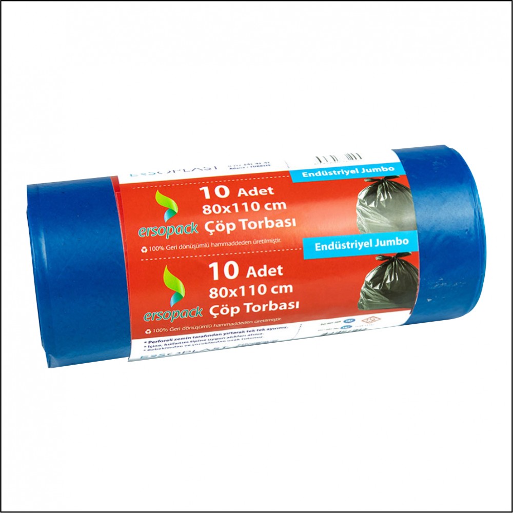 Çöp Poşeti - 80*110 - Ersopack - Endüstriyel Jumbo