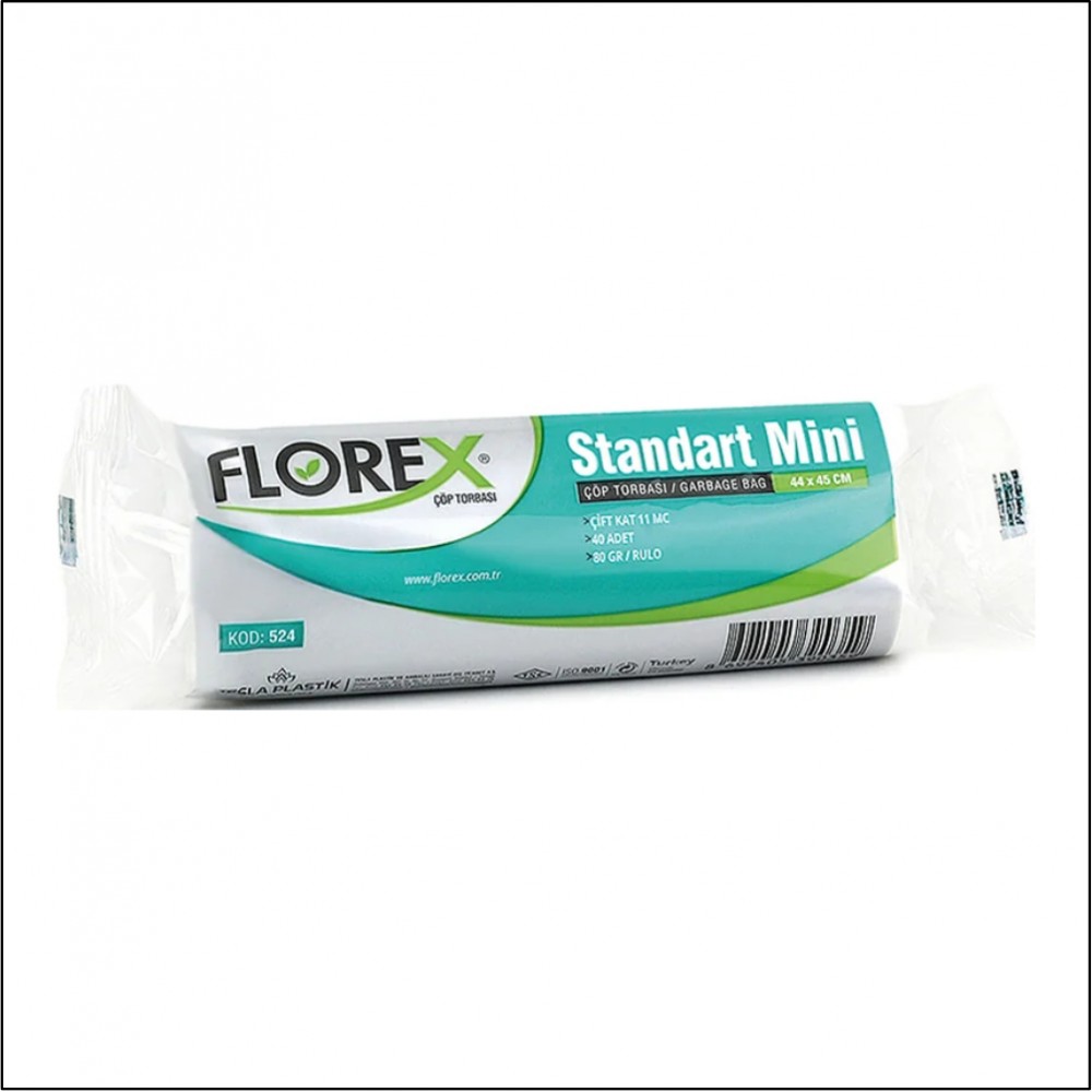 Çöp Poşeti - 44*45 - Florex - Standart Mini Şeffaf
