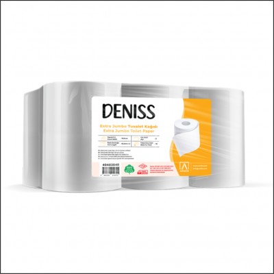 Deniss Extra Tumbo Tuvalet Kağıdı - 4 Kg - Koli